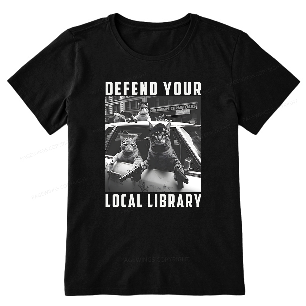 Pagewings Defend Your Local Library Unisex Classic T-shirt