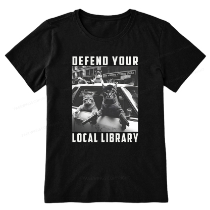 Pagewings Defend Your Local Library Unisex Classic T-shirt