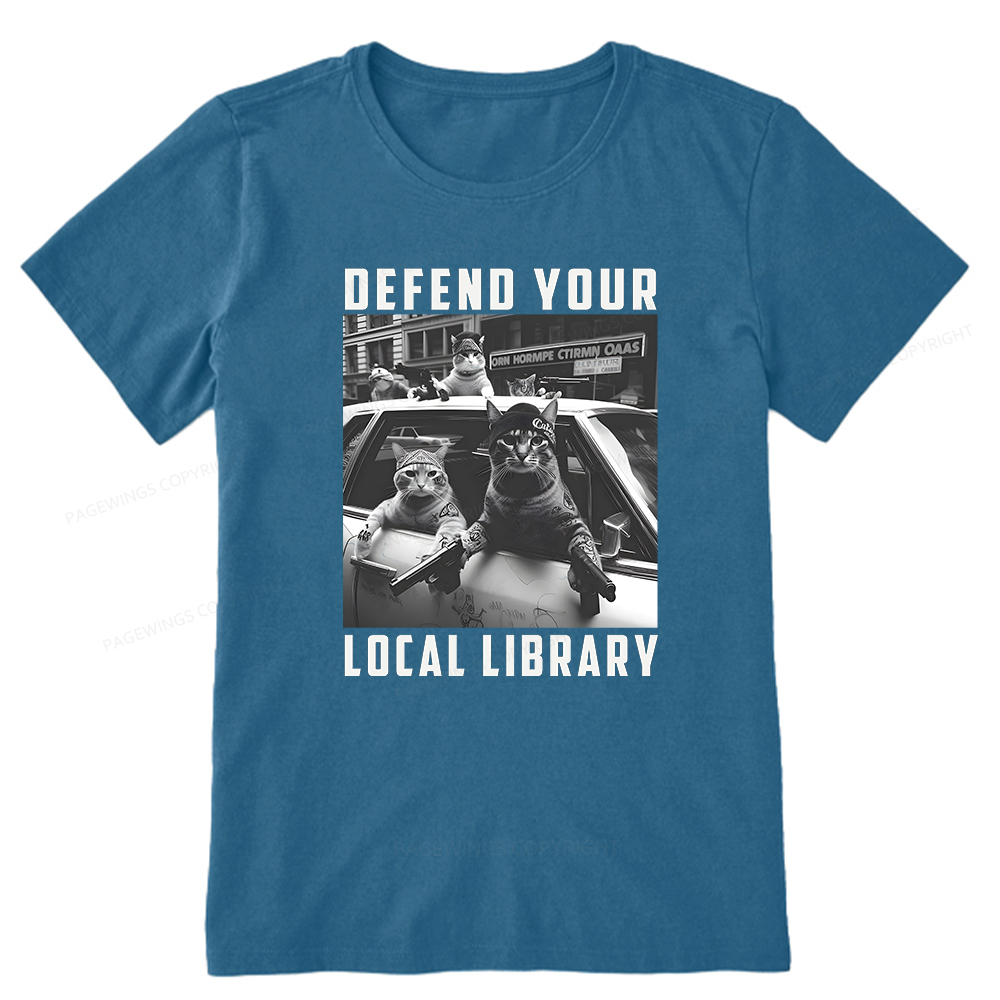 Pagewings Defend Your Local Library Unisex Classic T-shirt