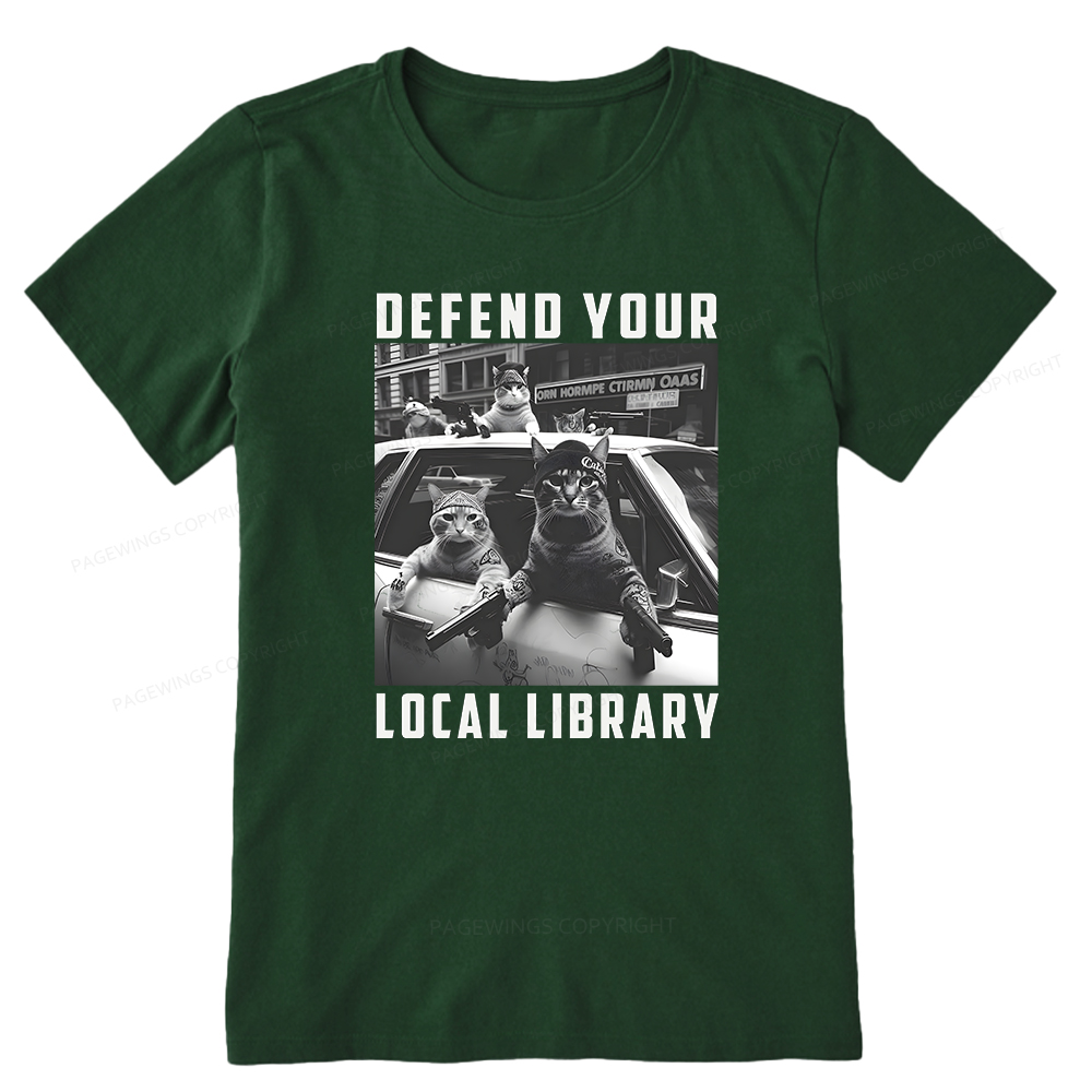 Pagewings Defend Your Local Library Unisex Classic T-shirt