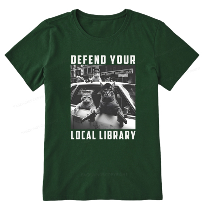 Pagewings Defend Your Local Library Unisex Classic T-shirt