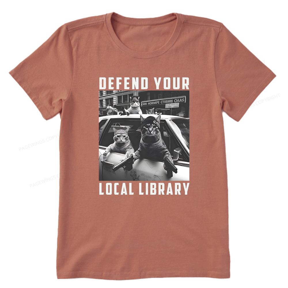 Pagewings Defend Your Local Library Unisex Classic T-shirt