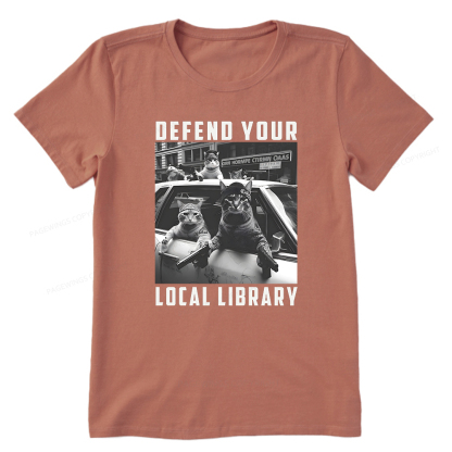 Pagewings Defend Your Local Library Unisex Classic T-shirt