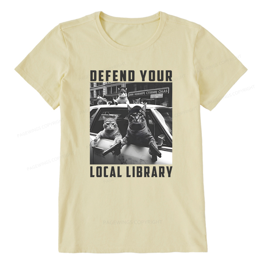 Pagewings Defend Your Local Library Unisex Classic T-shirt