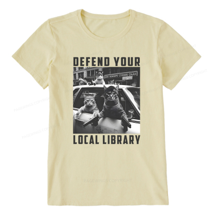 Pagewings Defend Your Local Library Unisex Classic T-shirt