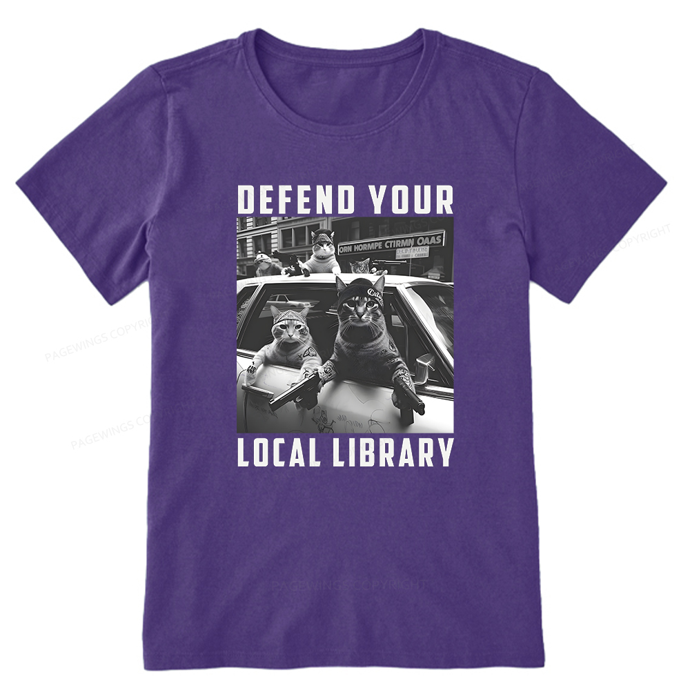 Pagewings Defend Your Local Library Unisex Classic T-shirt