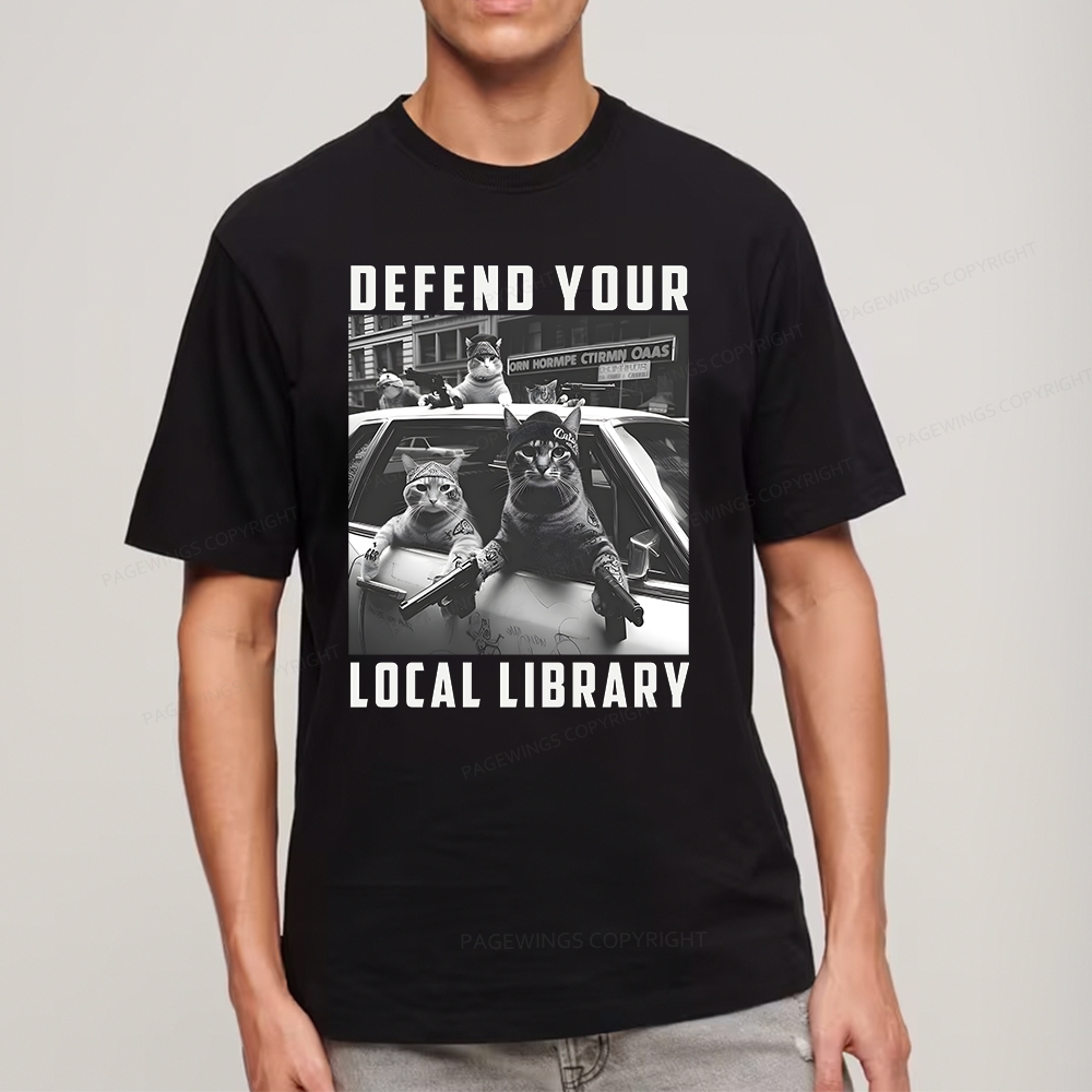 Pagewings Defend Your Local Library Unisex Classic T-shirt
