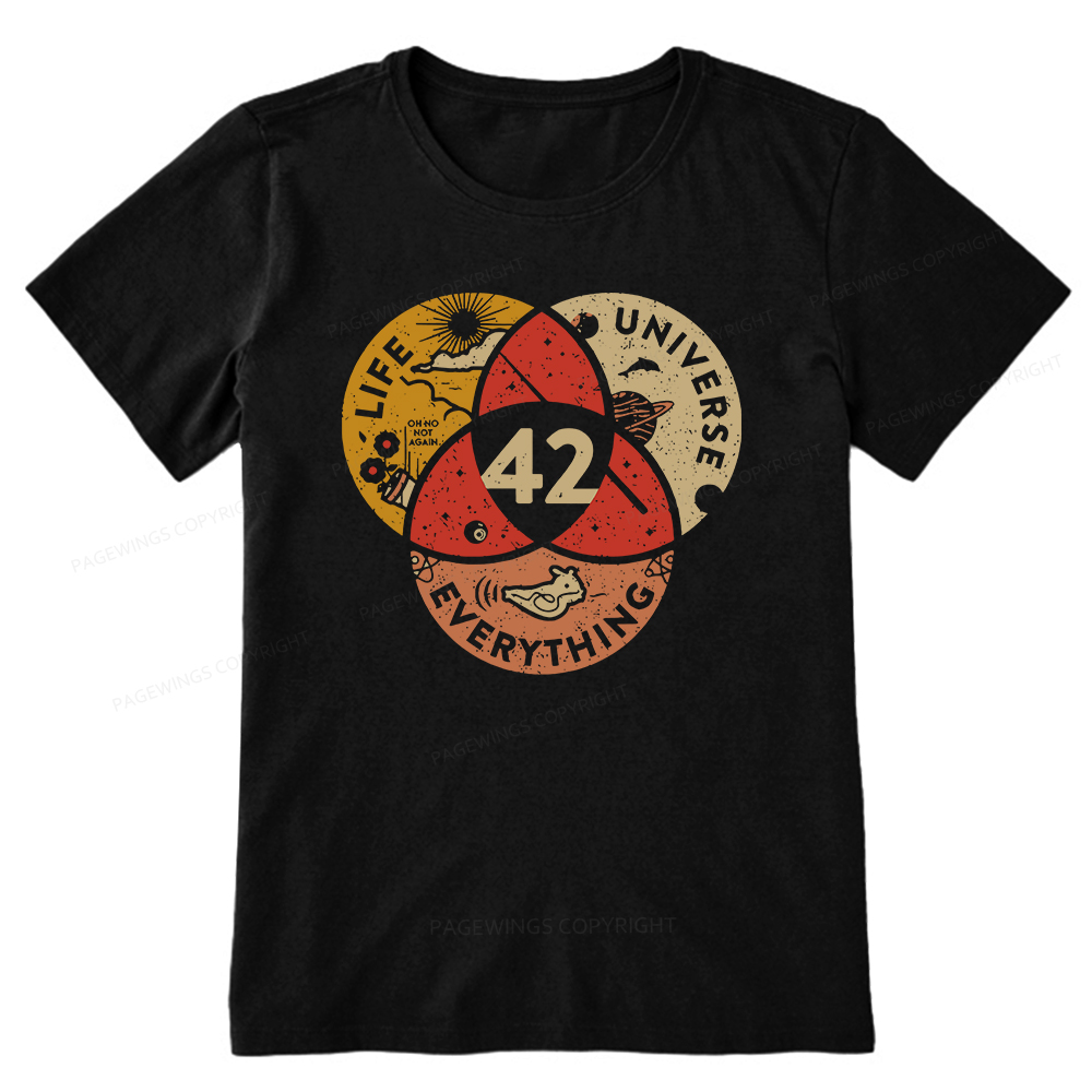 Pagewings 42 The Answer To Life The Universe And Everything Unisex Classic T-shirt