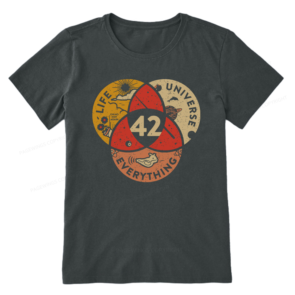 Pagewings 42 The Answer To Life The Universe And Everything Unisex Classic T-shirt