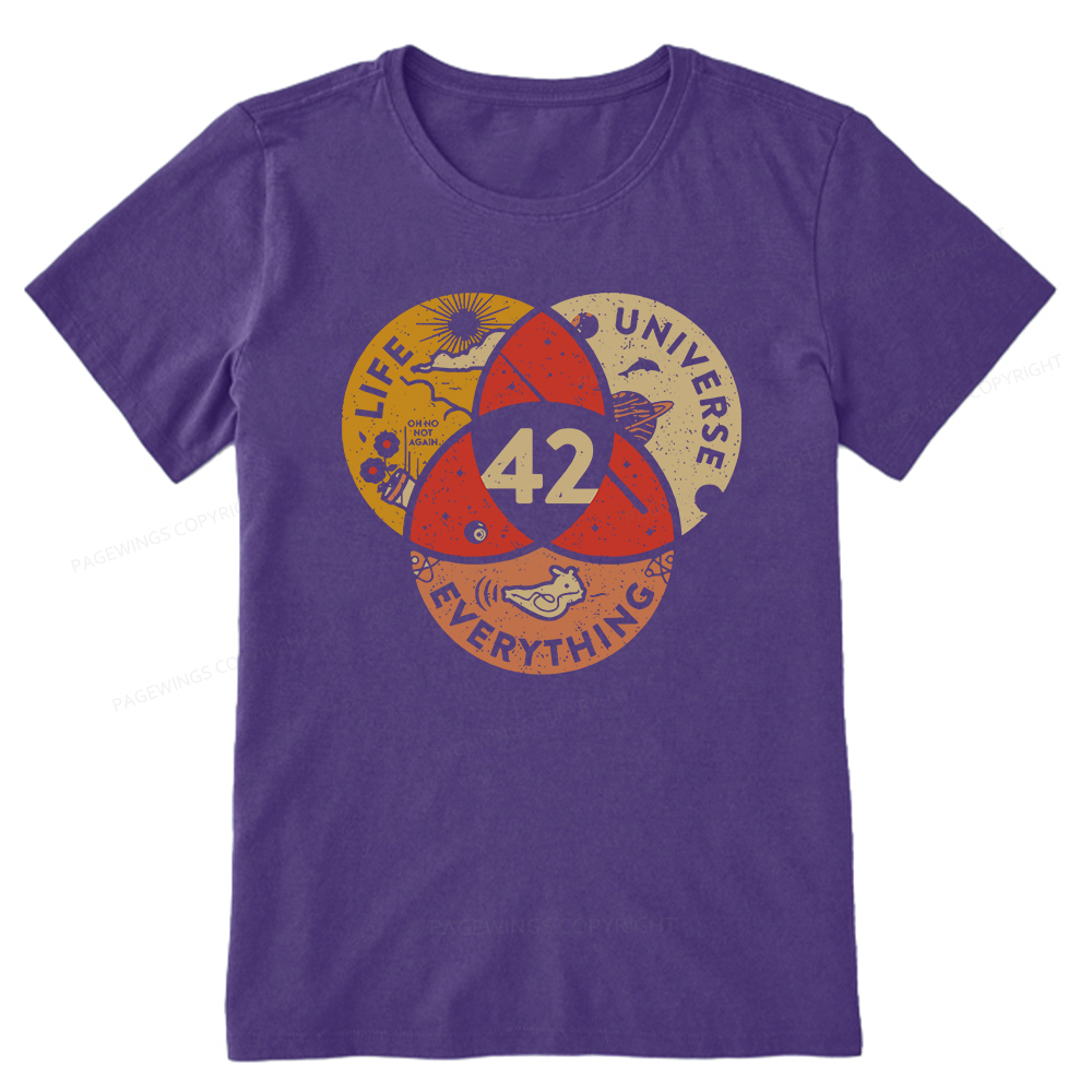 Pagewings 42 The Answer To Life The Universe And Everything Unisex Classic T-shirt