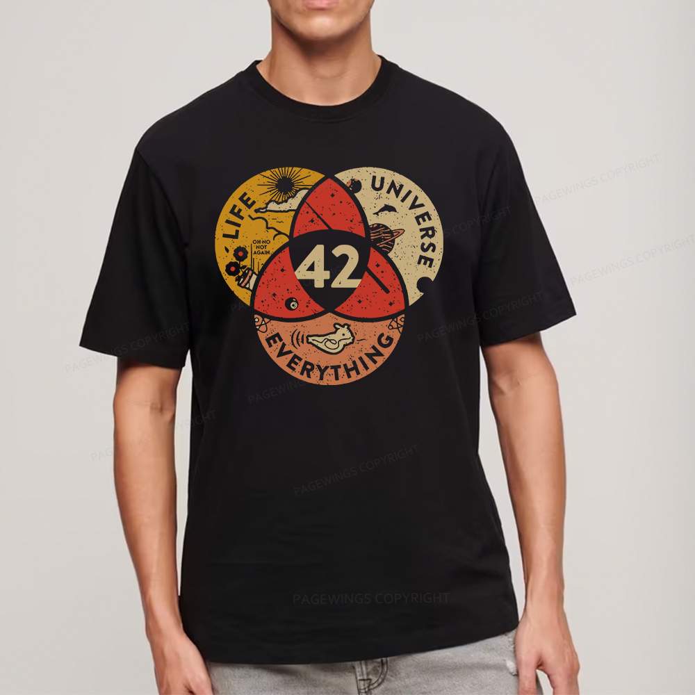Pagewings 42 The Answer To Life The Universe And Everything Unisex Classic T-shirt