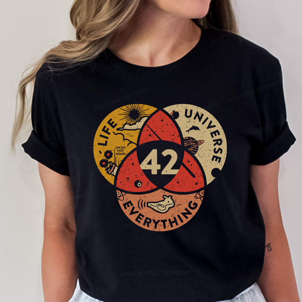 Pagewings 42 The Answer To Life The Universe And Everything Unisex Classic T-shirt