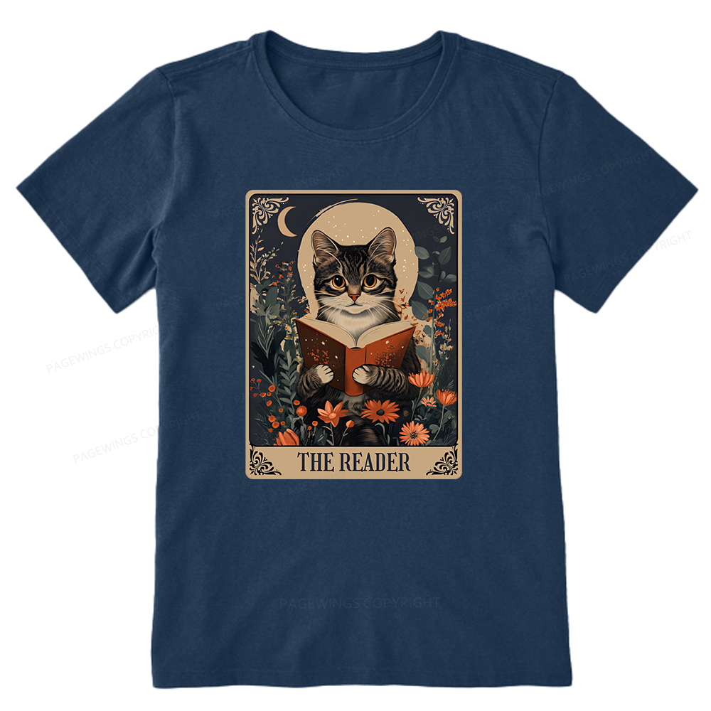 Pagewings The Reader Tarot Card Cat Unisex Classic T-shirt