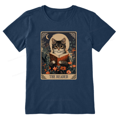 Pagewings The Reader Tarot Card Cat Unisex Classic T-shirt