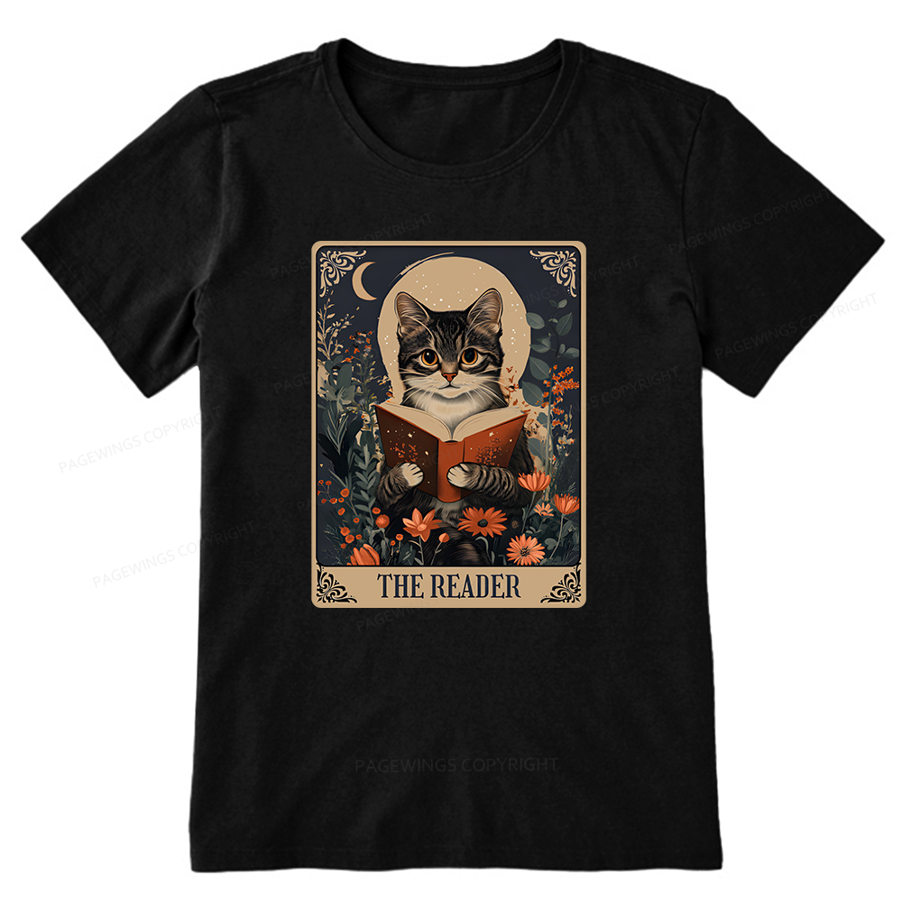 Pagewings The Reader Tarot Card Cat Unisex Classic T-shirt
