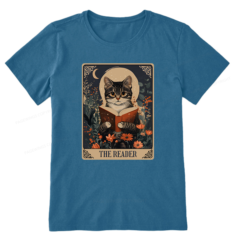 Pagewings The Reader Tarot Card Cat Unisex Classic T-shirt