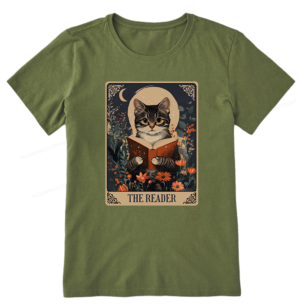 Pagewings The Reader Tarot Card Cat Unisex Classic T-shirt