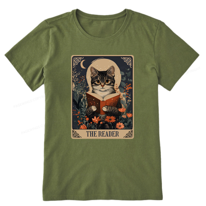 Pagewings The Reader Tarot Card Cat Unisex Classic T-shirt