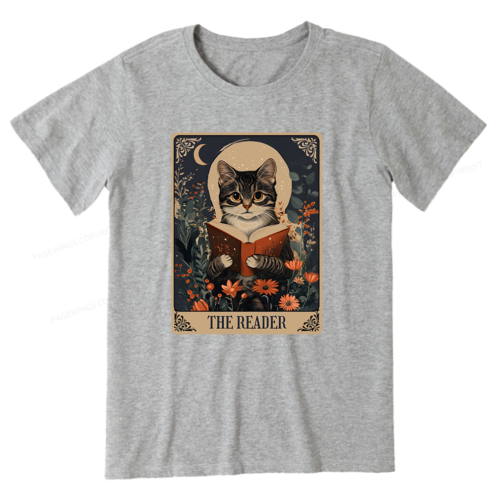 Pagewings The Reader Tarot Card Cat Unisex Classic T-shirt