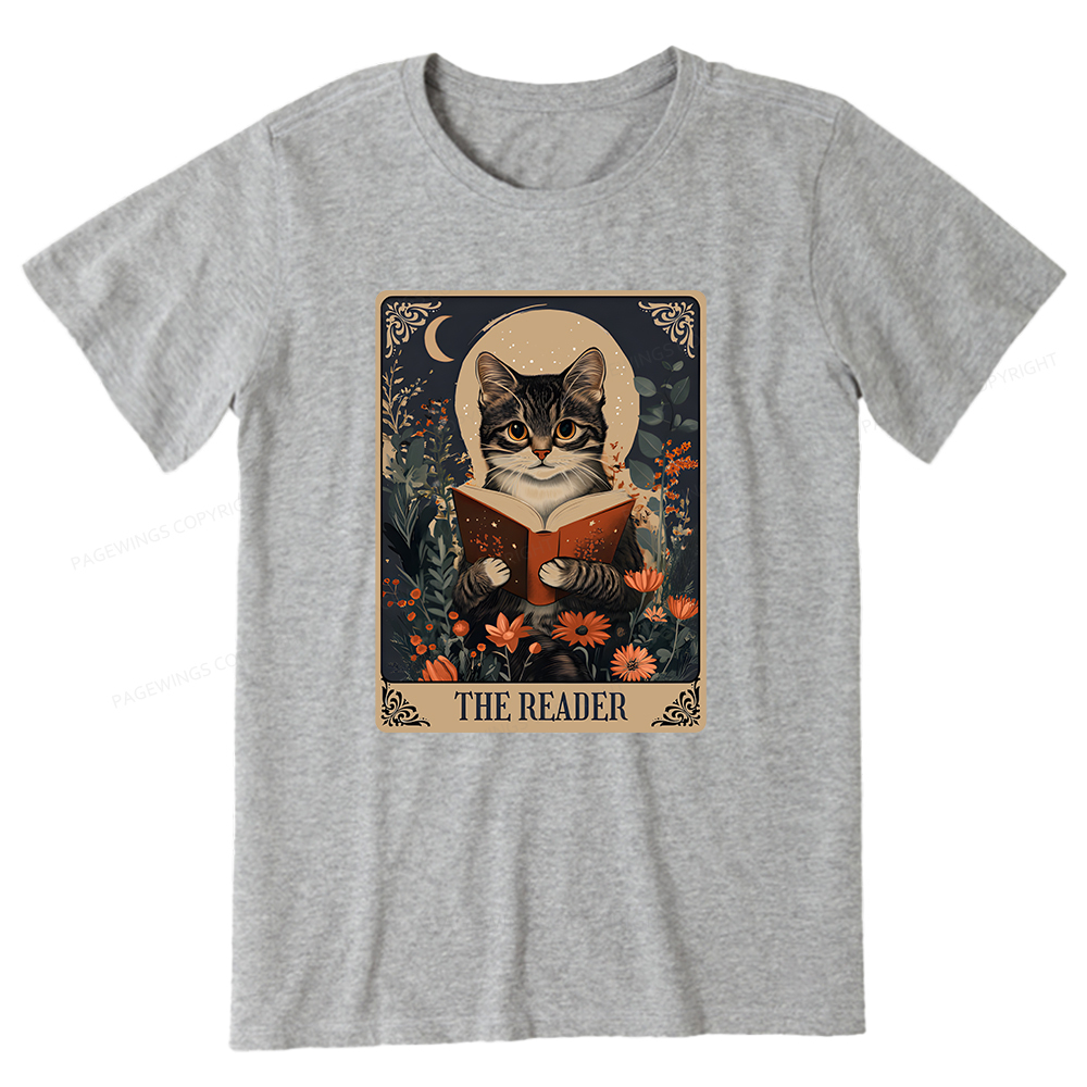 Pagewings The Reader Tarot Card Cat Unisex Classic T-shirt
