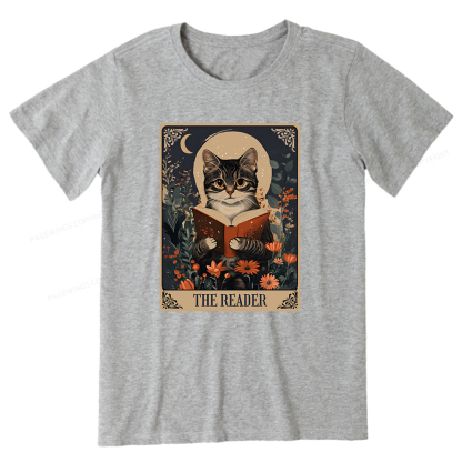 Pagewings The Reader Tarot Card Cat Unisex Classic T-shirt