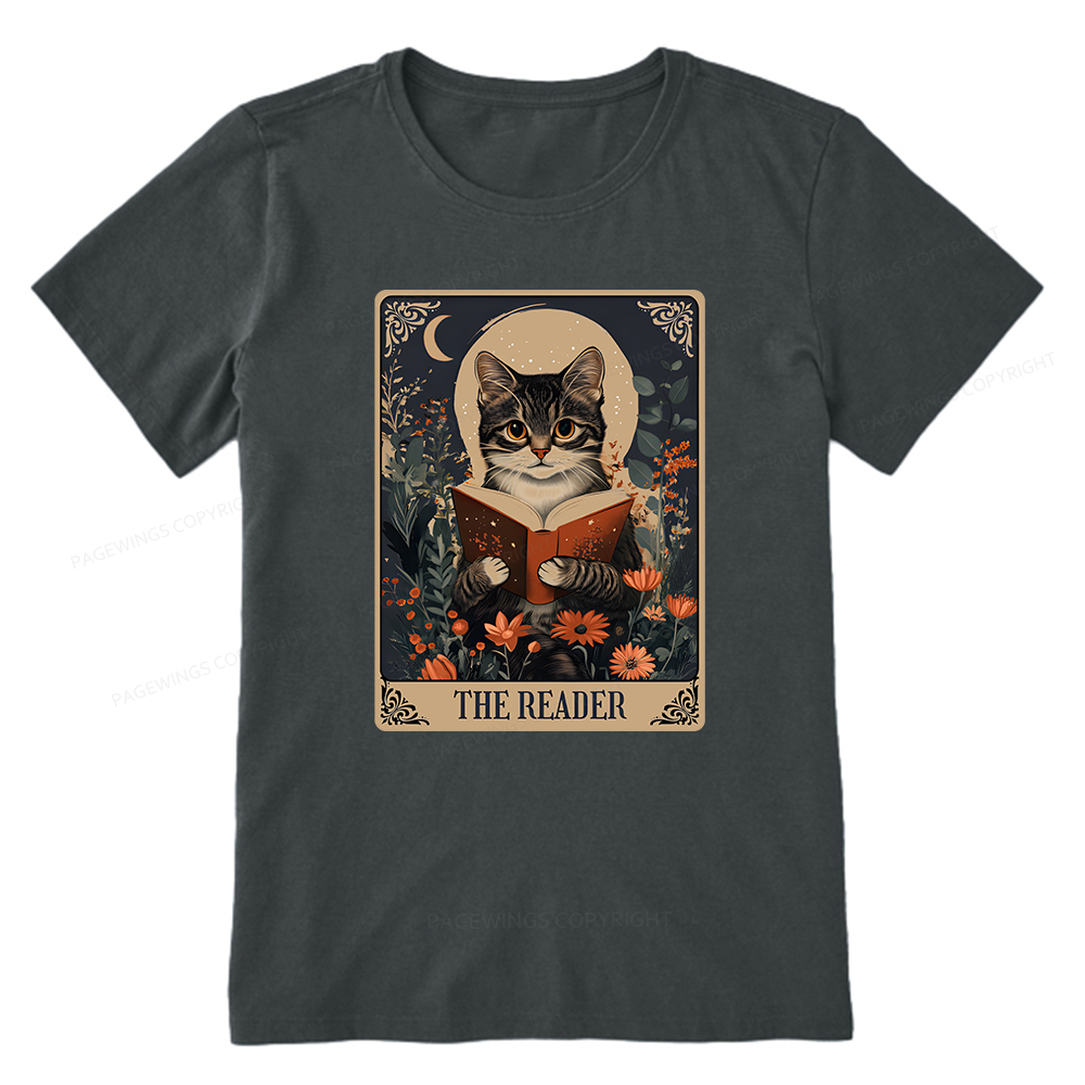 Pagewings The Reader Tarot Card Cat Unisex Classic T-shirt