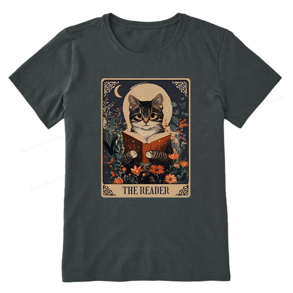 Pagewings The Reader Tarot Card Cat Unisex Classic T-shirt