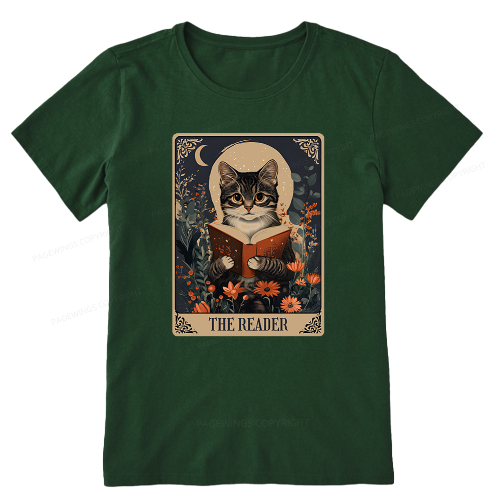 Pagewings The Reader Tarot Card Cat Unisex Classic T-shirt