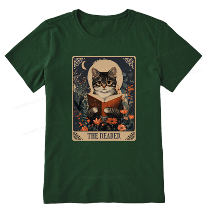 Pagewings The Reader Tarot Card Cat Unisex Classic T-shirt