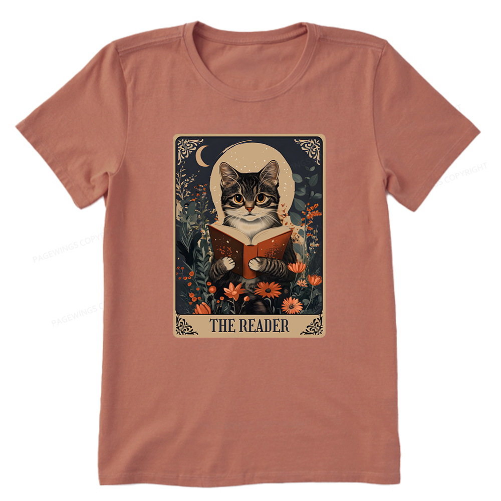 Pagewings The Reader Tarot Card Cat Unisex Classic T-shirt