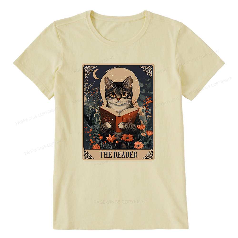 Pagewings The Reader Tarot Card Cat Unisex Classic T-shirt