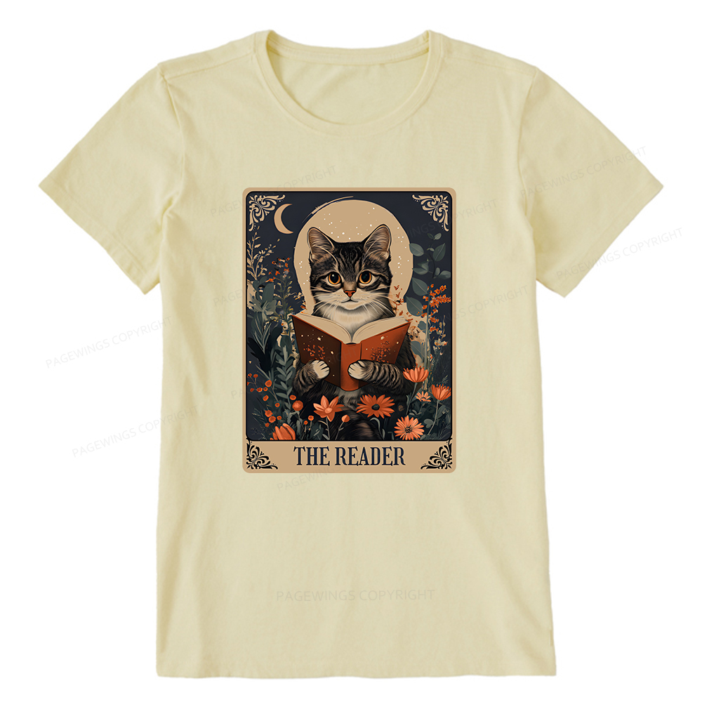 Pagewings The Reader Tarot Card Cat Unisex Classic T-shirt