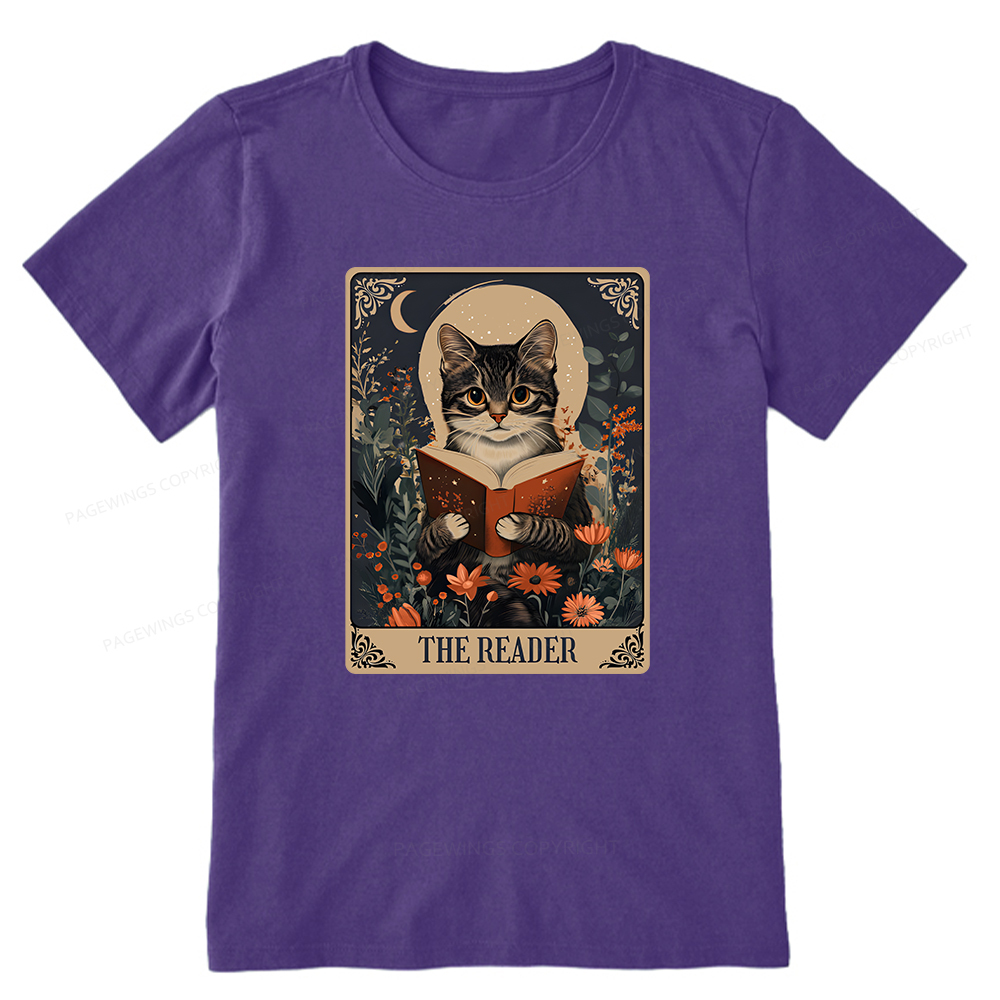 Pagewings The Reader Tarot Card Cat Unisex Classic T-shirt