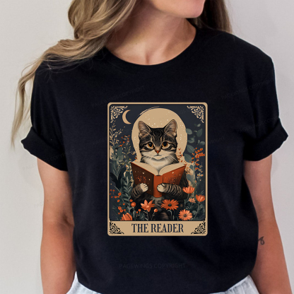 Pagewings The Reader Tarot Card Cat Unisex Classic T-shirt