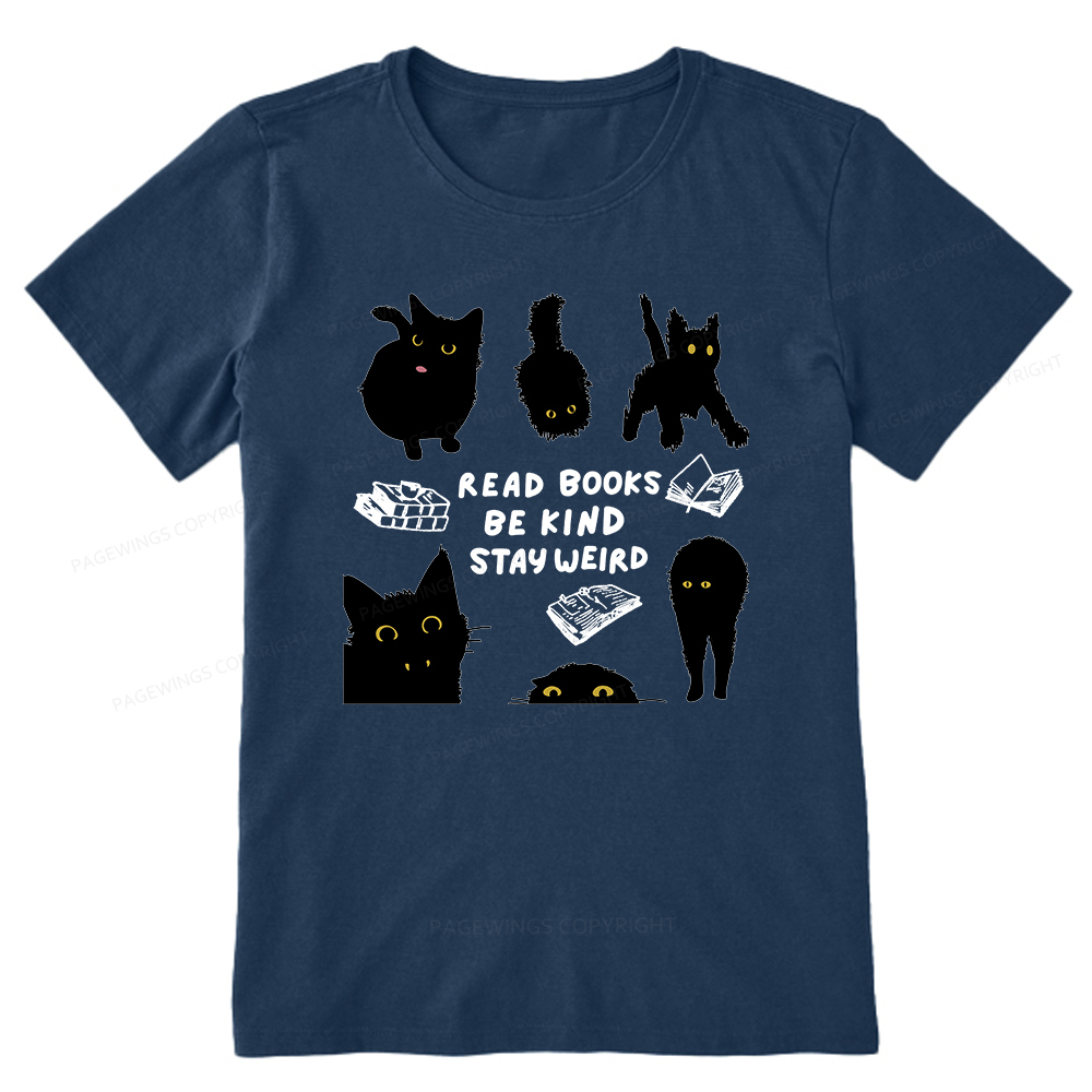 Pagewings Read Books Be Kind Stay Weird Unisex Classic T-shirt