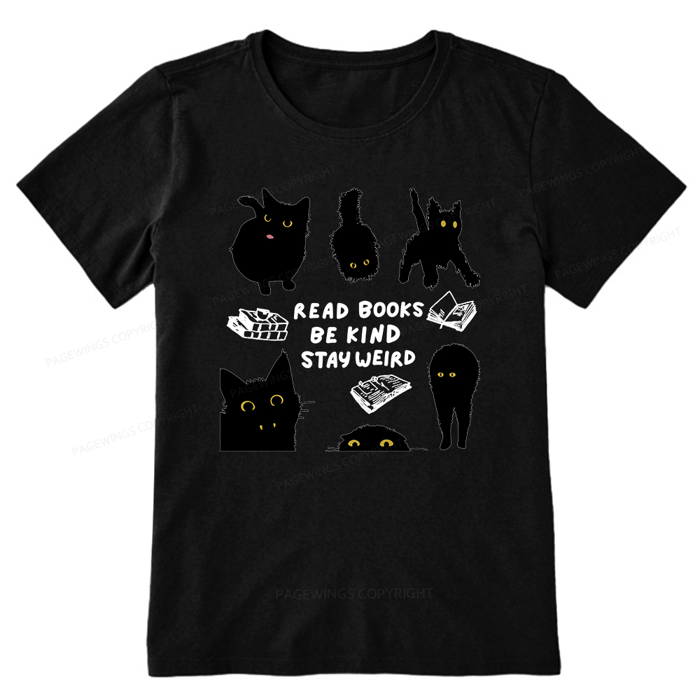 Pagewings Read Books Be Kind Stay Weird Unisex Classic T-shirt