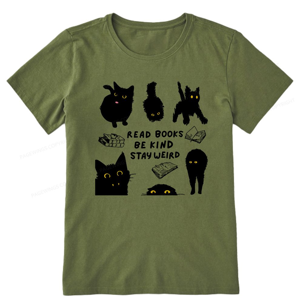 Pagewings Read Books Be Kind Stay Weird Unisex Classic T-shirt