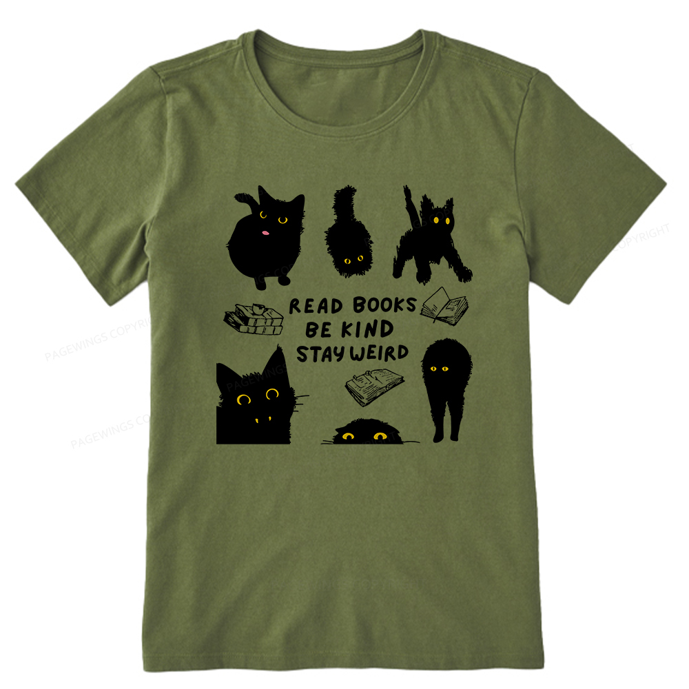 Pagewings Read Books Be Kind Stay Weird Unisex Classic T-shirt