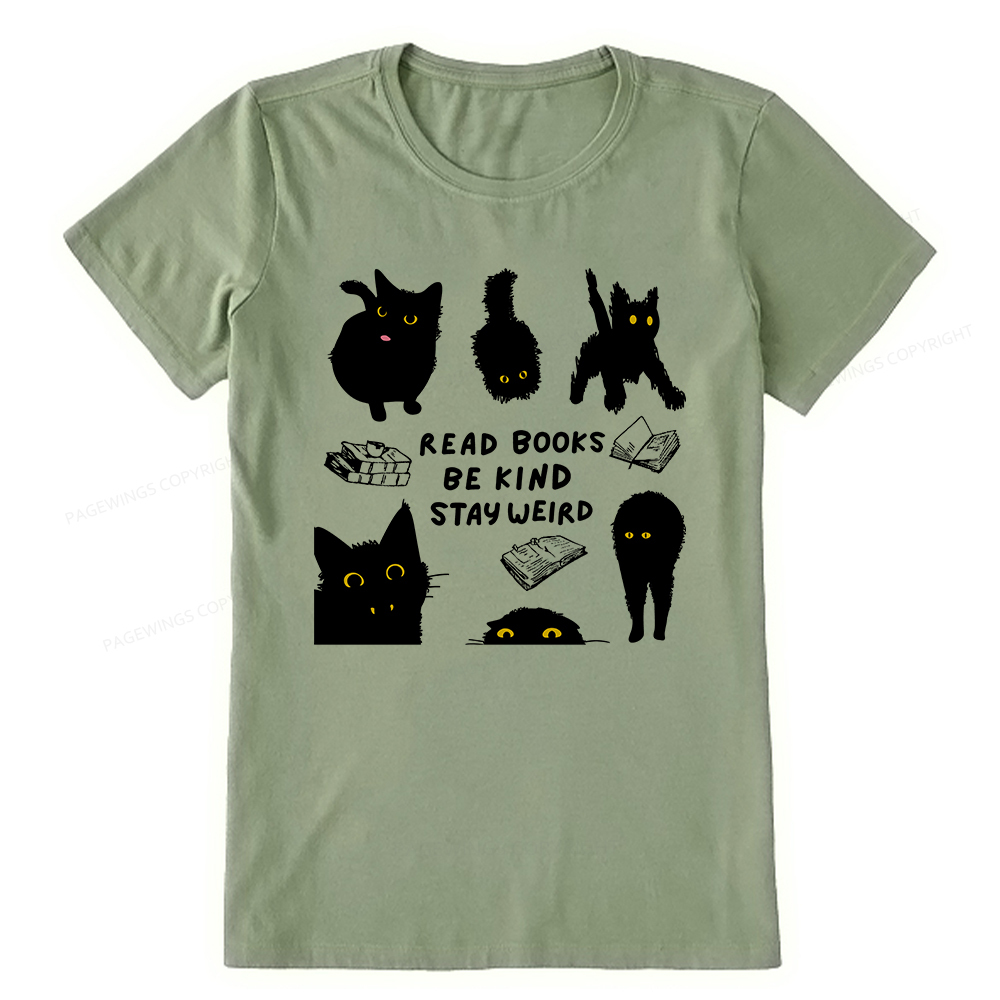Pagewings Read Books Be Kind Stay Weird Unisex Classic T-shirt