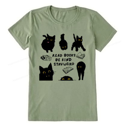 Pagewings Read Books Be Kind Stay Weird Unisex Classic T-shirt