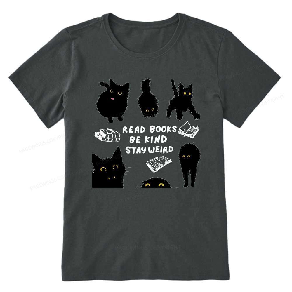 Pagewings Read Books Be Kind Stay Weird Unisex Classic T-shirt