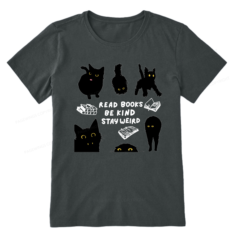 Pagewings Read Books Be Kind Stay Weird Unisex Classic T-shirt