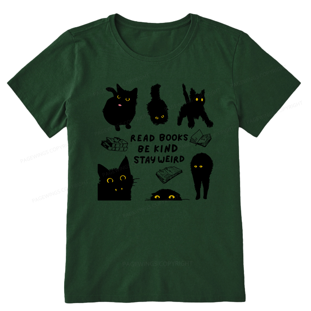 Pagewings Read Books Be Kind Stay Weird Unisex Classic T-shirt