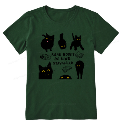 Pagewings Read Books Be Kind Stay Weird Unisex Classic T-shirt