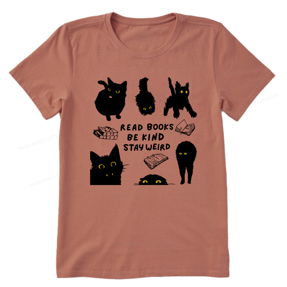 Pagewings Read Books Be Kind Stay Weird Unisex Classic T-shirt