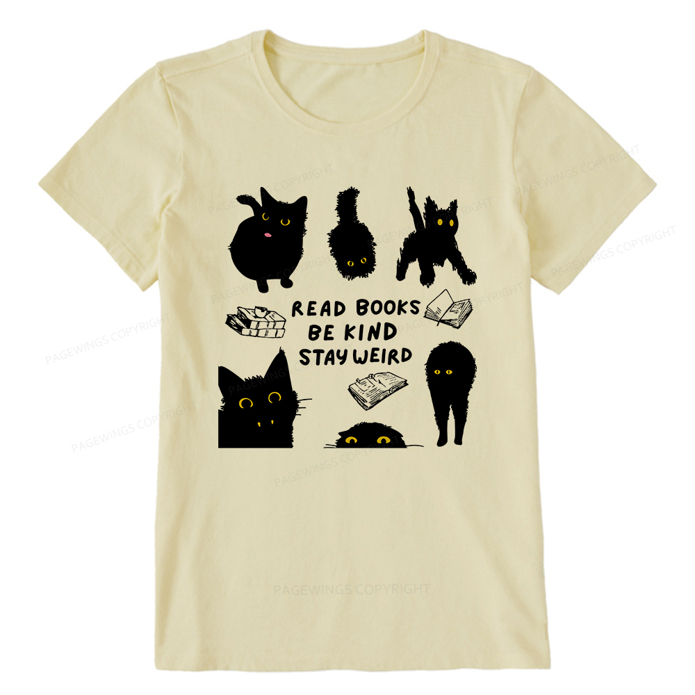 Pagewings Read Books Be Kind Stay Weird Unisex Classic T-shirt