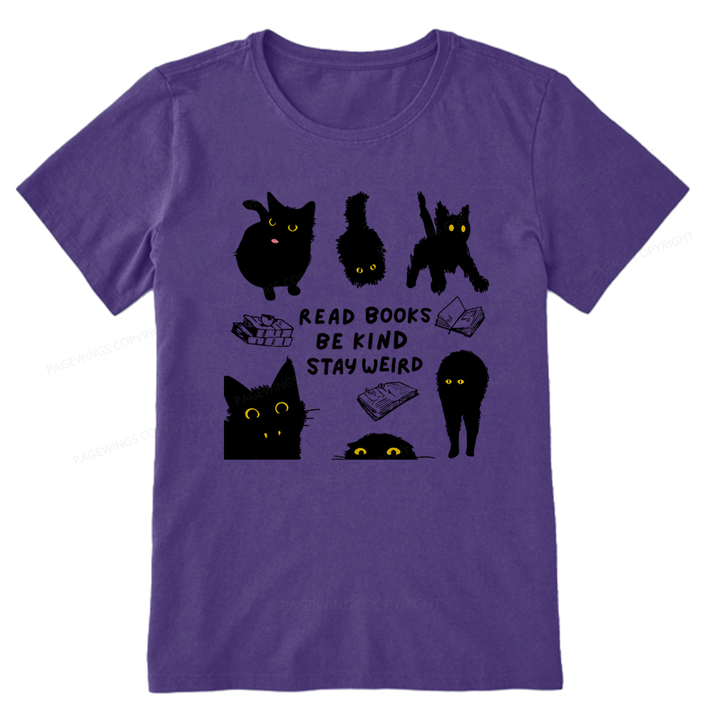 Pagewings Read Books Be Kind Stay Weird Unisex Classic T-shirt