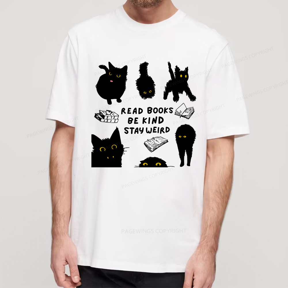 Pagewings Read Books Be Kind Stay Weird Unisex Classic T-shirt