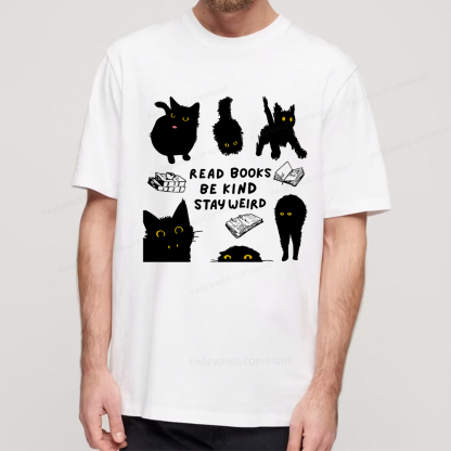 Pagewings Read Books Be Kind Stay Weird Unisex Classic T-shirt