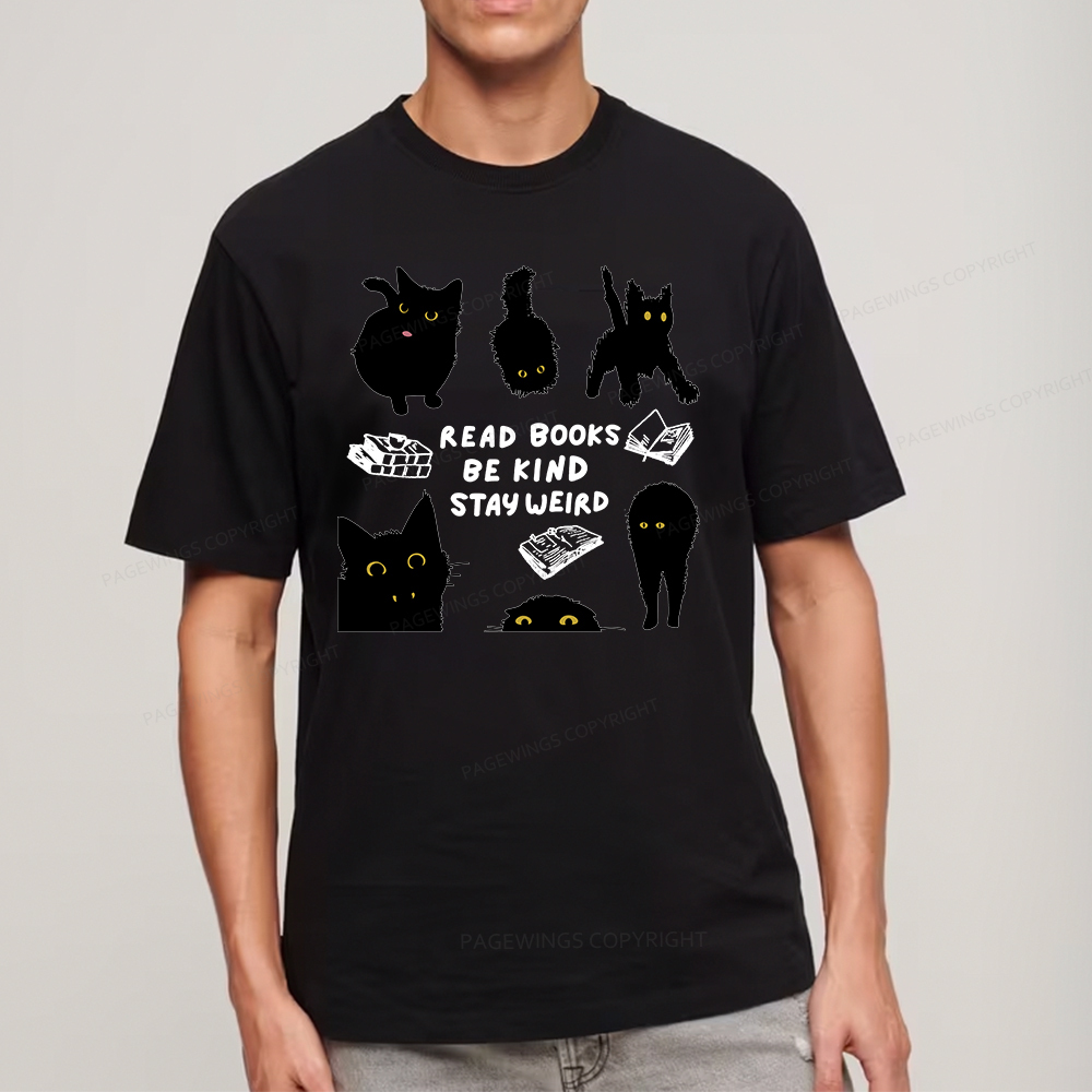 Pagewings Read Books Be Kind Stay Weird Unisex Classic T-shirt